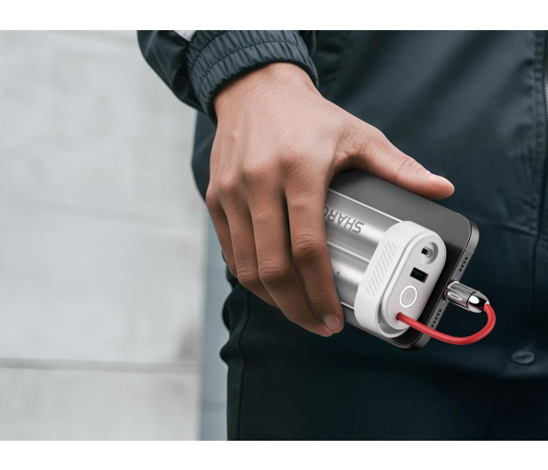 Sharge PowerBank Pouch Mini 30W 10000mAh Biały - 1455945 - zdjęcie 6
